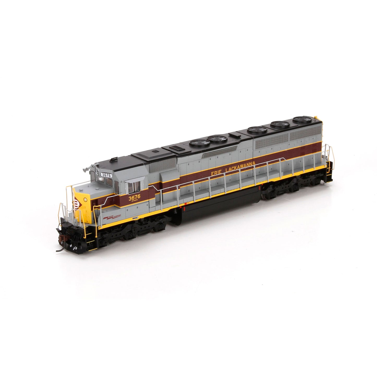 Athearn G67236 HO Erie Lackawanna SD45-2 Diesel Locomotive w/DCC & Sound # 3676