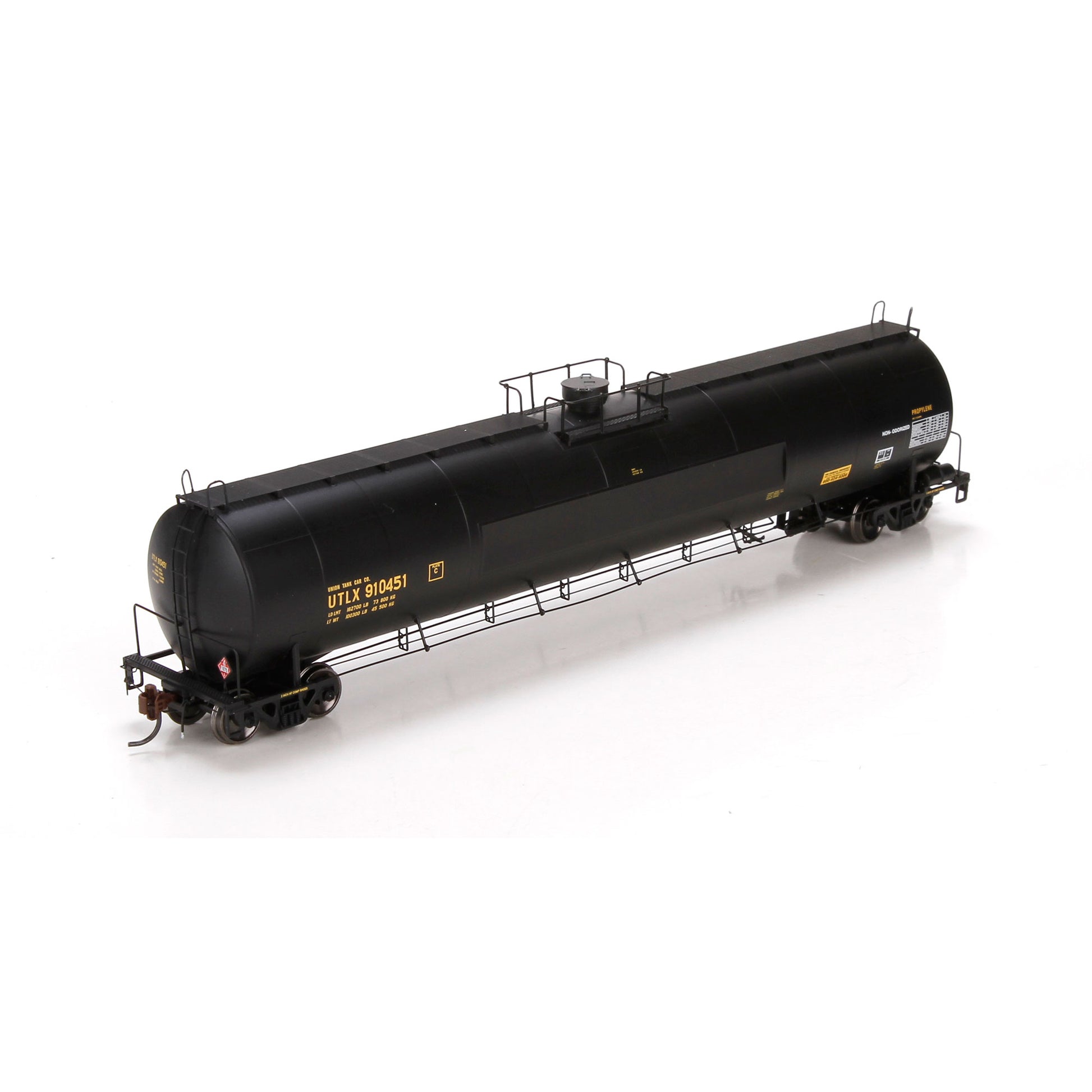 Athearn G68450 HO 33,900-Gallon LPG Tank/Flat Panel, UTLX #910451