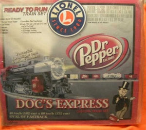 Lionel 6-30097 Dr Pepper Doc's Express O Gauge Steam Train Set
