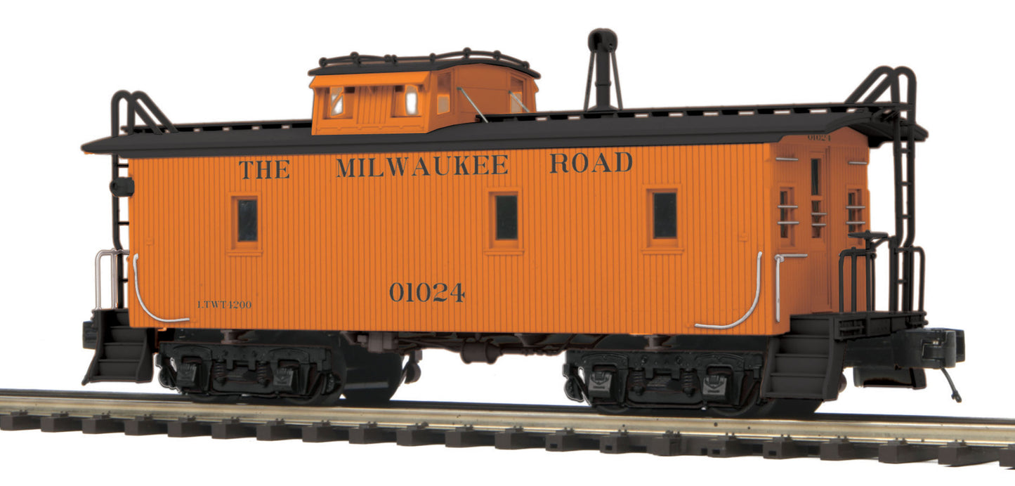 MTH 2091448 O Milwaukee Road CA-1 Woodside Caboose #01020