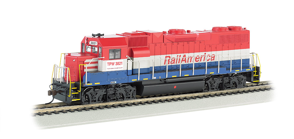 Bachmann 61718 HO RailAmerica EMD GP38-2 Diesel Locomotive #3821