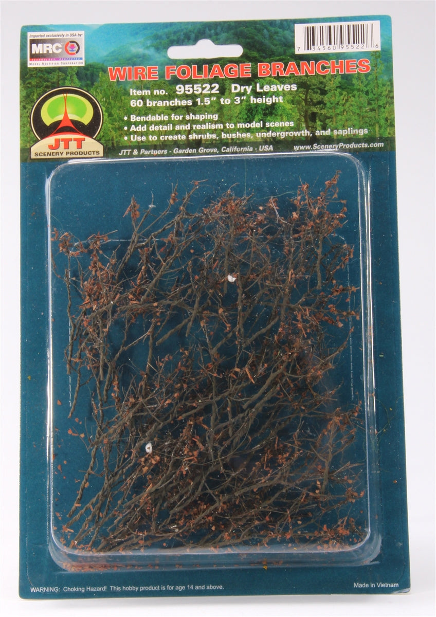 JTT Scenery Products 95522 WIRE BRANCHES, WOOD COLOR 1.5-3