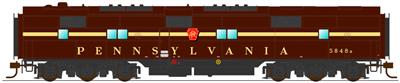 Broadway Limited 2732 HO Pennsylvania Railroad EMD E7B Paragon2™ #5864B