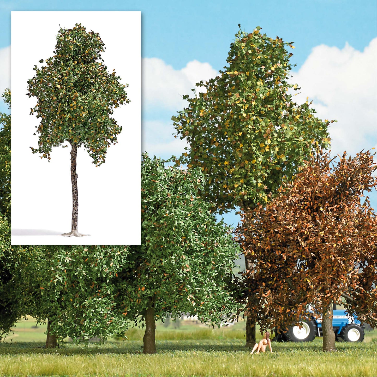 Busch 3793 6.7" Late Summer Sycamore Tree