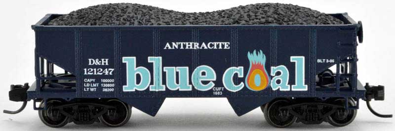 Bowser 37952 N Delaware & Hudson/Blue Coal (Fantasy) GLa Hopper Car #121263