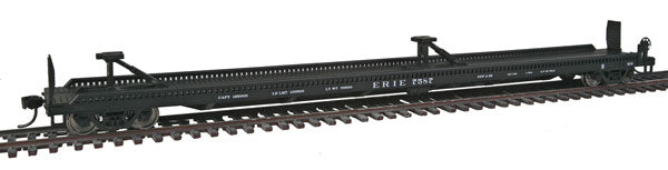 Walthers 910-5204 HO Erie 75' Piggyback Flatcar - Ready to Run #7587