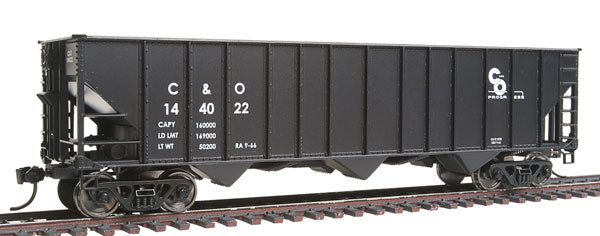 Walthers 910-6716 HO Chesapeake & Ohio 50' 100-Ton 3-Bay Eastern Hopper #144022