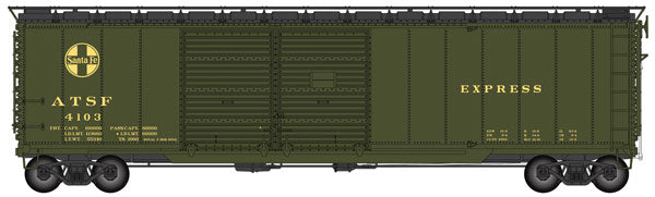 Walthers 920-101660 HO ATSF 50' AAR Double-Door Express Boxcar #4103