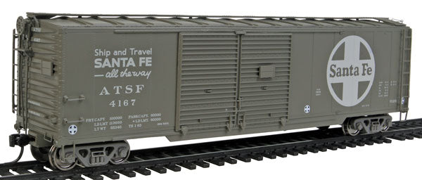 Walthers 920-101662 HO Santa Fe 50' AAR Double-Door Express Boxcar RTR #4167
