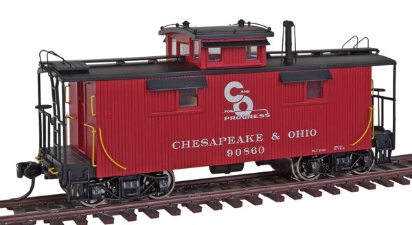 Walthers 920-103156 HO Chesapeake & Ohio 25' Wood Caboose - Ready to Run #90860