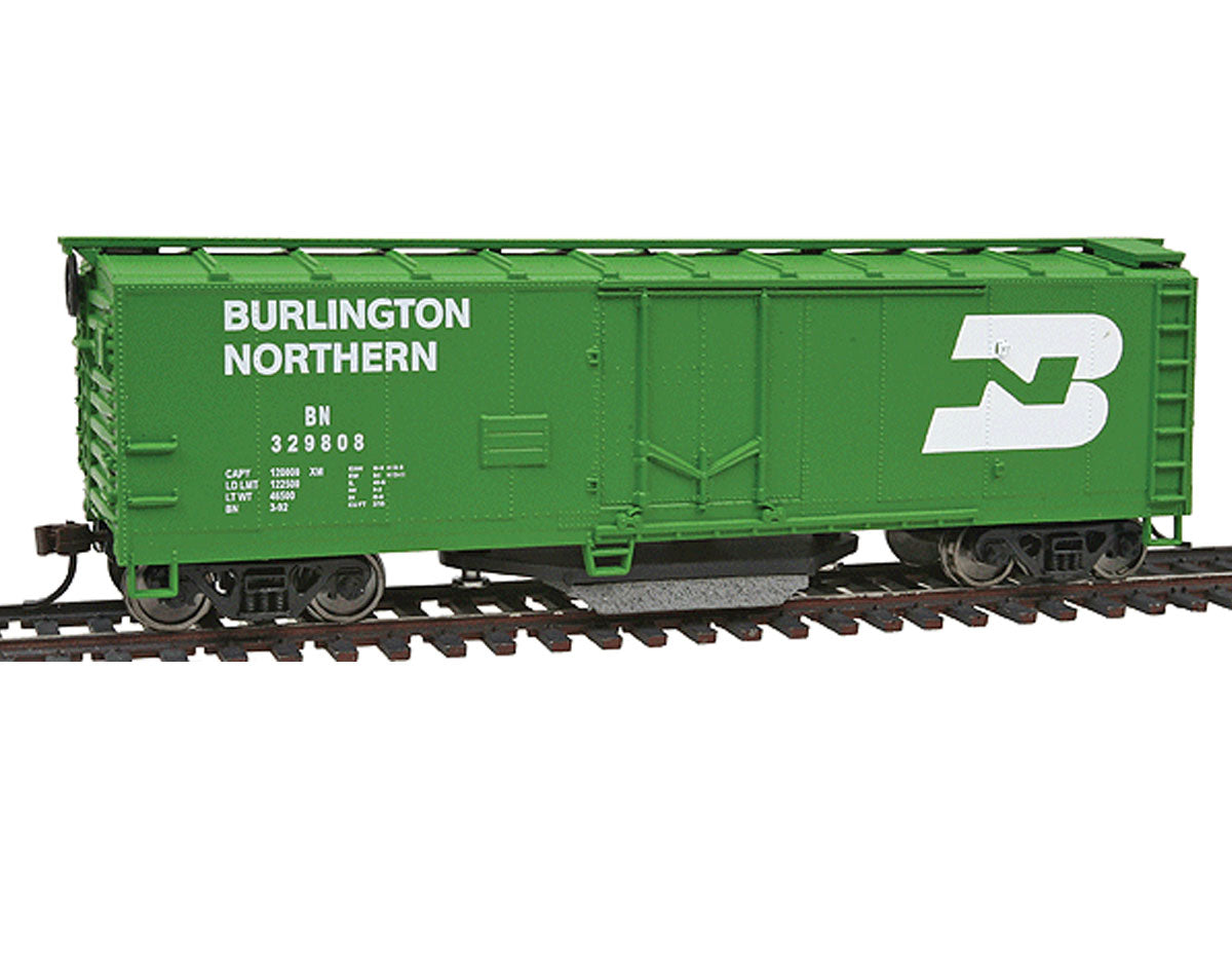 Walthers 931-1753 HO BN 40' Plug-Door Track Cleaning Boxcar #329808 - RTR