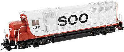 Atlas 40001911 N Soo line EMD GP40 No Dynamic Brakes #732