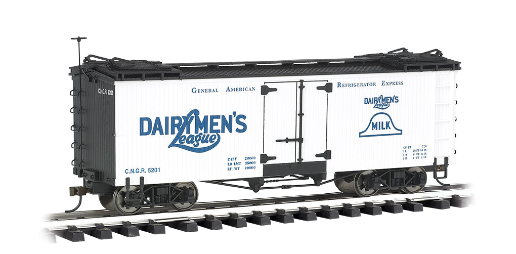 Bachmann 93266 G Dairymen's League CNGR Wood Reefer #5201