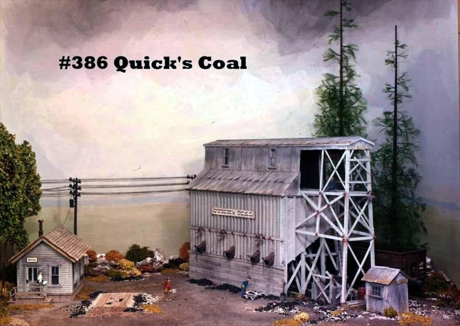 Campbell Scale Models 386 HO Yard Quick's Coal Building Kit
