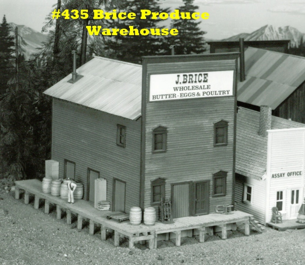 Campbell Scale Models 435 HO J Brice Produce Warehouse Building Kit