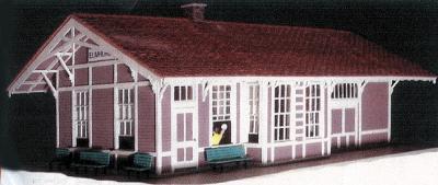 GCLaser 1332 HO Elmhurst Depot - Kit (Laser-Cut Wood)