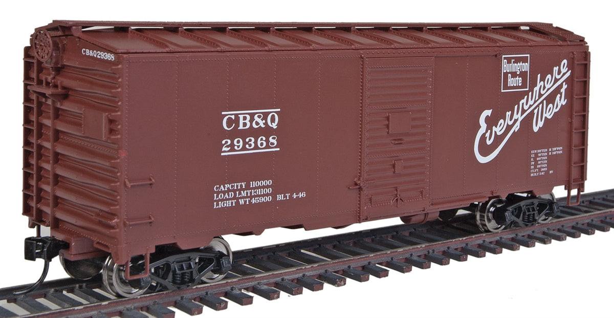 Walthers 910-1658 HO Chicago, Burlington & Quincy 40' AAR 1944 Boxcar RTR #29153