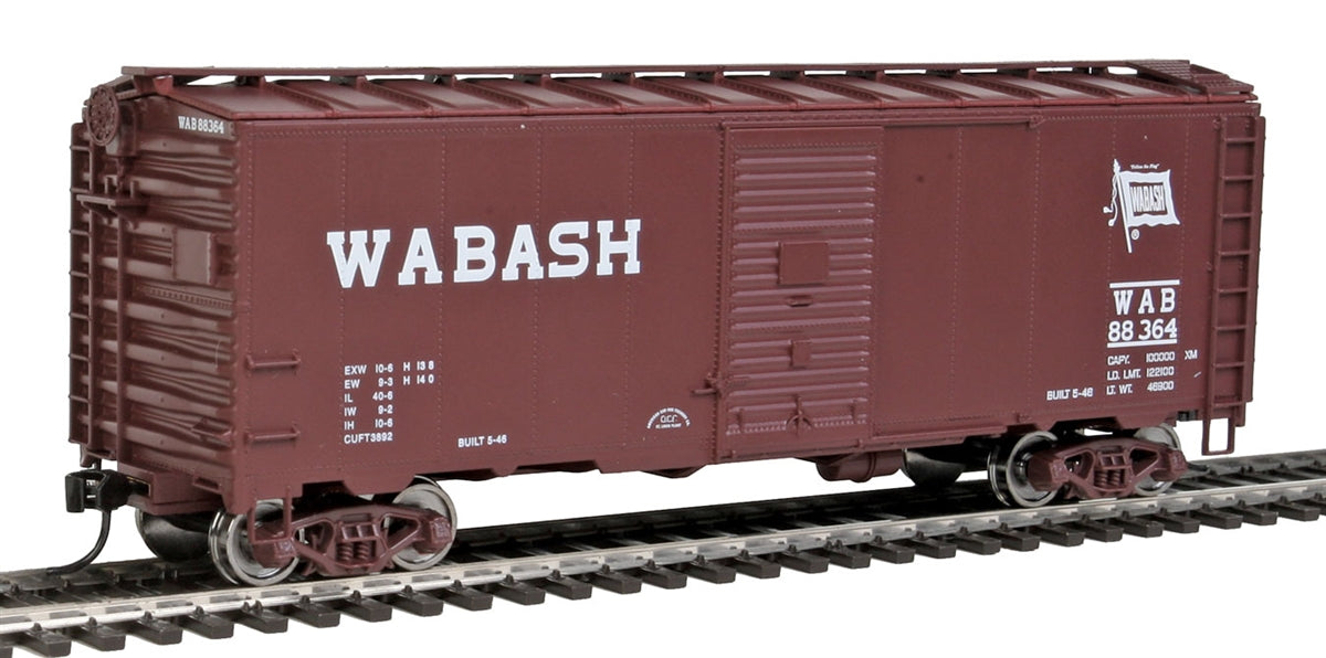 Walthers 910-1673 HO Wabash 40' AAR 1944 Boxcar - Ready to Run #88364