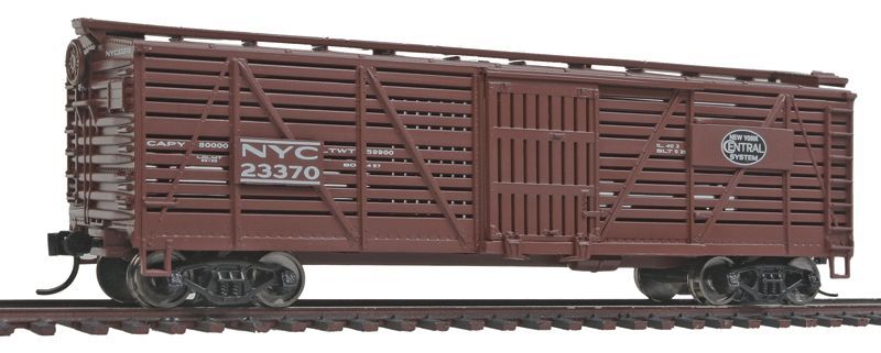 Walthers 910-4507 HO New York Central 40' Stock Car w/ Dreadnaught RTR #23370