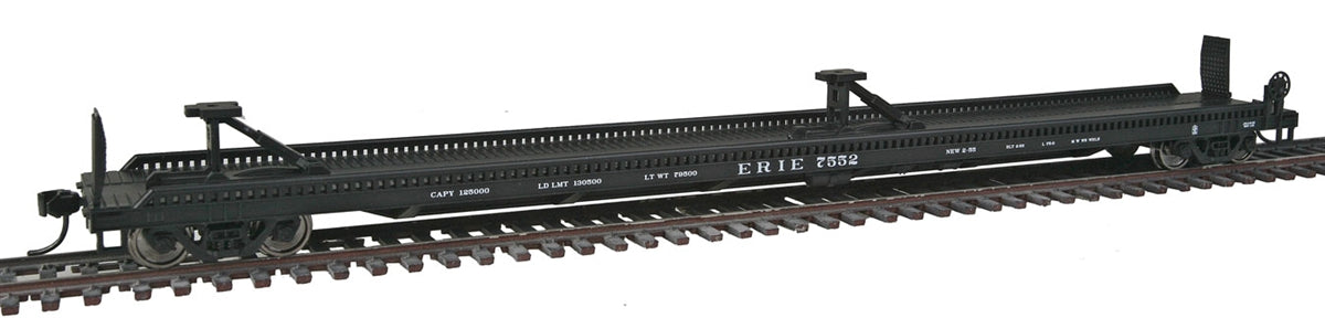 Walthers 910-5203 HO Erie 75' Piggyback Flatcar - Ready to Run #7552