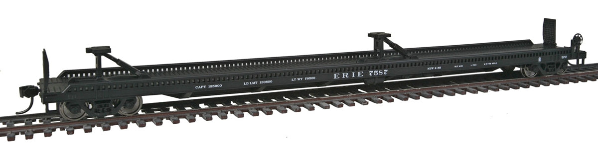 Walthers 910-5204 HO Erie 75' Piggyback Flatcar - Ready to Run #7587
