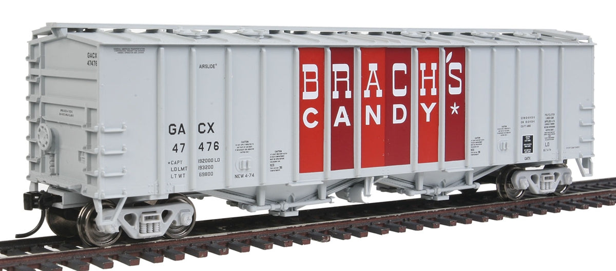Walthers 910-7209 HO Brach's Candy GACX 50' 2-Bay Airslide Covered Hopper #47476