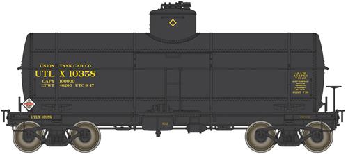 Walthers 920-100509 HO UTLX Type 21 ACF 10,000-Gallon Tank Car #10358