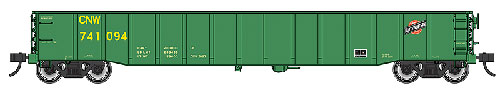 Walthers 920-105501 HO Chicago & North Western 53' Thrall Gondola RTR #741094