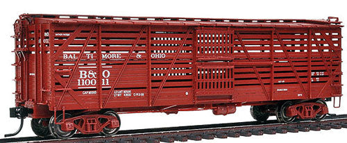 Walthers 920-108801 HO Scale Baltimore & Ohio 40' Mather Stock Car #110011