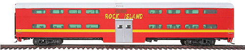 Walthers 920-15522 HO Scale Rock Island 85' P-S Bi-Level Commuter Cab Car