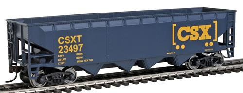 Walthers 931-1425 HO CSX Transportation Offset Hopper #23497 - Ready to Run