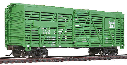 Walthers 931-1685 HO Chicago, Burlington & Quincy 40' Stock Car - Ready to Run