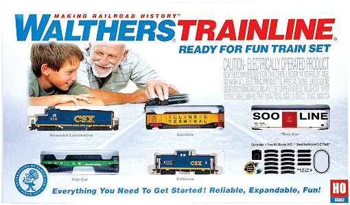 Walthers 931-871 CSX Transportation HO Gauge Diesel Freight Train Set