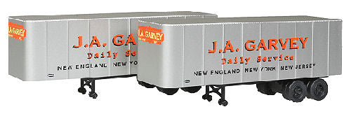 Walthers 949-2353 HO Assembled J.A. Garvey 32' Trailer (Pack of 2)