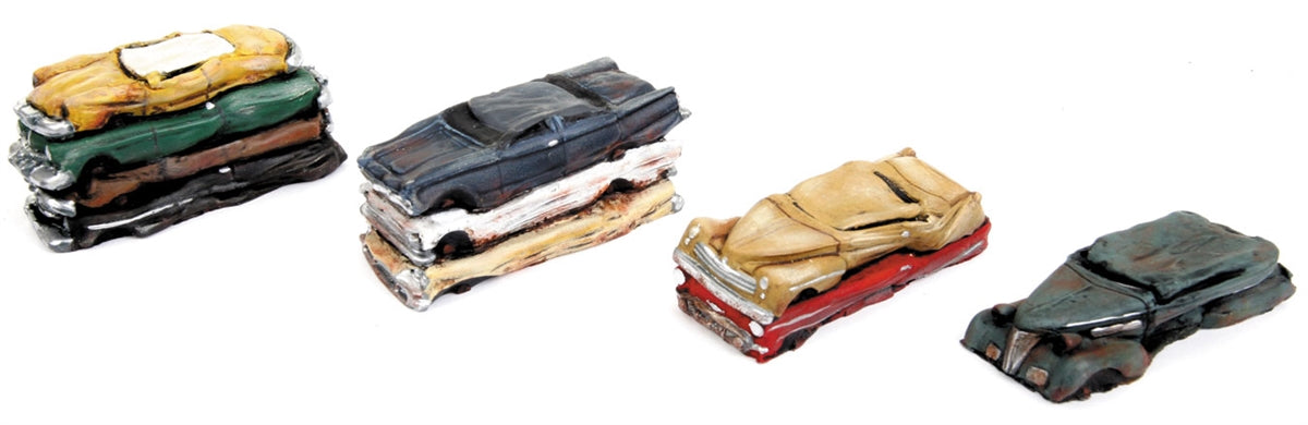 Walthers 949-3001 HO Flattened Car 4-Pack