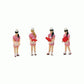 Walthers 949-6009 HO Carhops Figures (Set of 4)