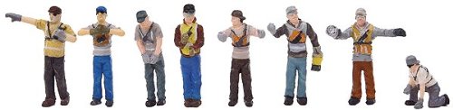 Walthers 949-6013 HO Modern Railroad Workers (Pack of 8)