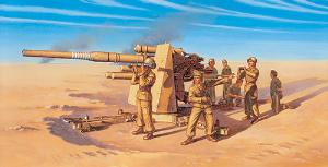 Italeri 7512 1:728.8 cm Flak 37 AA Gun (fast as Military Artillery Kit