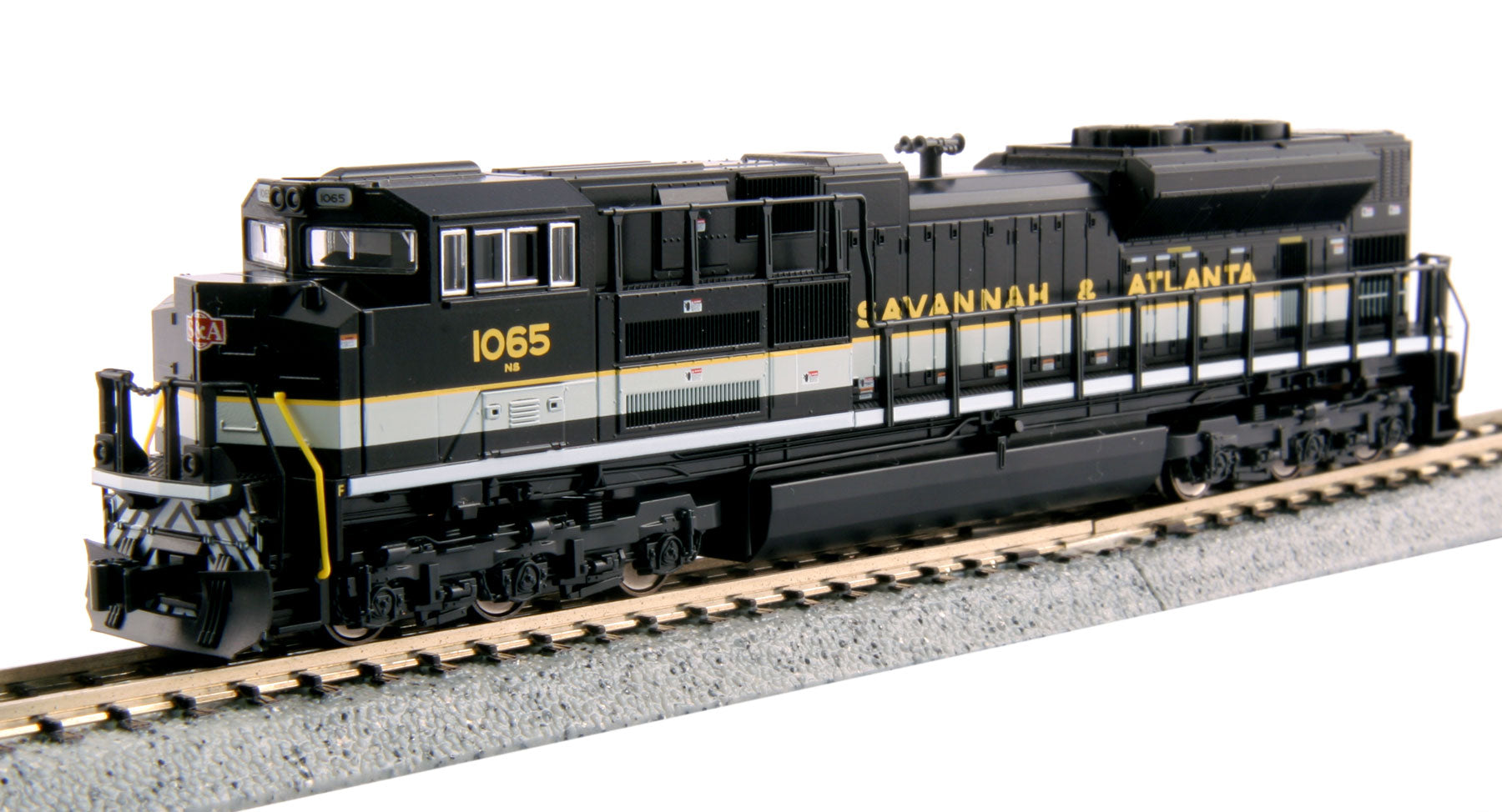 Kato 176-8511 N SD70ACe Savannah & Atlanta NS Heritage Diesel Locomotive #1065
