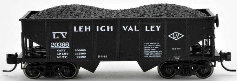 Bowser 37980 N Lehigh Valley GLa Hopper Car - Ready to Run #20402