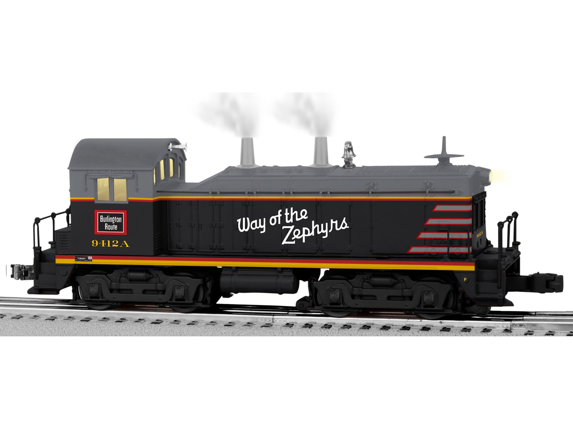 Lionel 6-82165 Lionel 682165 CB&Q LionChief Plus NW2 Diesel Locomotive #9412A