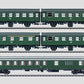 Marklin 43194 HO German Federal Railroad DB Rebuilt & Half-Baggage Passenger Set
