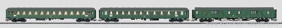Marklin 43990 HO German Federal Railroad DB Fast Passenger 3Car Set #1 EX