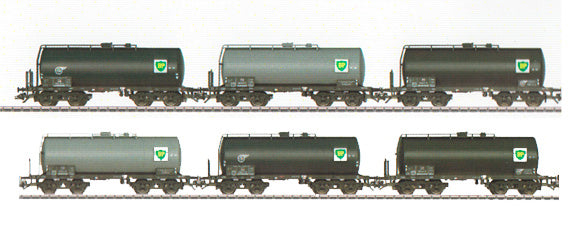 Marklin 46536 HO Sandard Design Tank Car 6-Pack 3-Rail