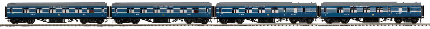 MTH 22-60055 O Coronation Scot LMS Standard Passenger Car Set (Set of 4)