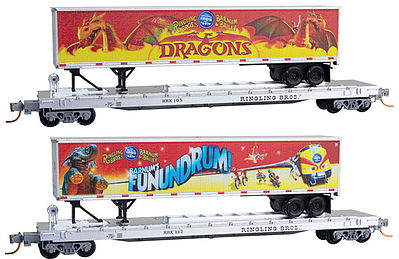 Micro-Trains 06400150 N RBBX 57' TOFC Intermodal Flatcar (Set of 2)