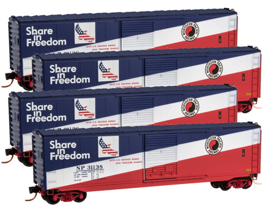 Micro-Trains 99300106 N NP 50' Standard Single Door Boxcar Runner Pack