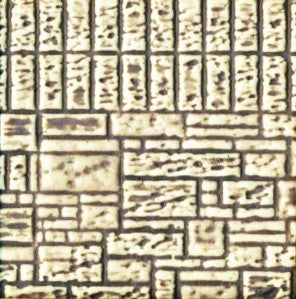 Chooch 8526 HO Flexible Medium Stone Block Wall Sheet Stone Series