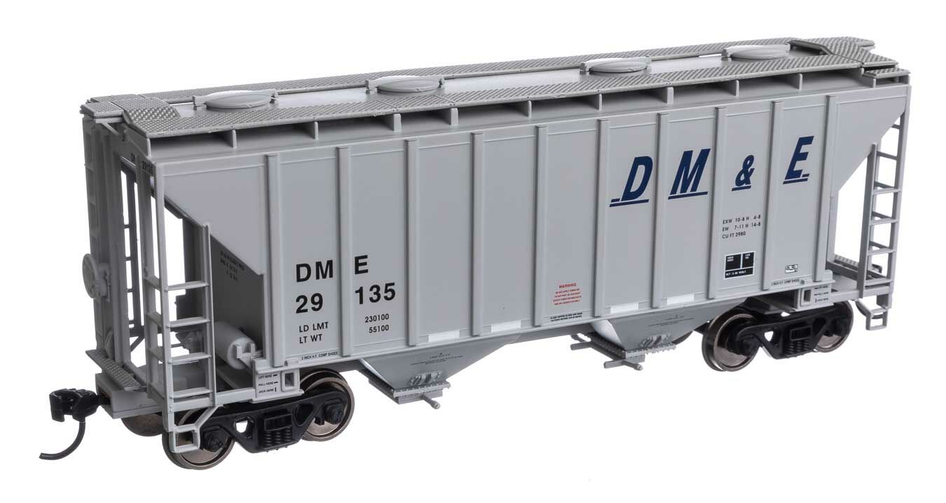 Walthers 910-7983 HO DME 37' 2980 Cubic-Foot 2-Bay Covered Hopper RTR #29135