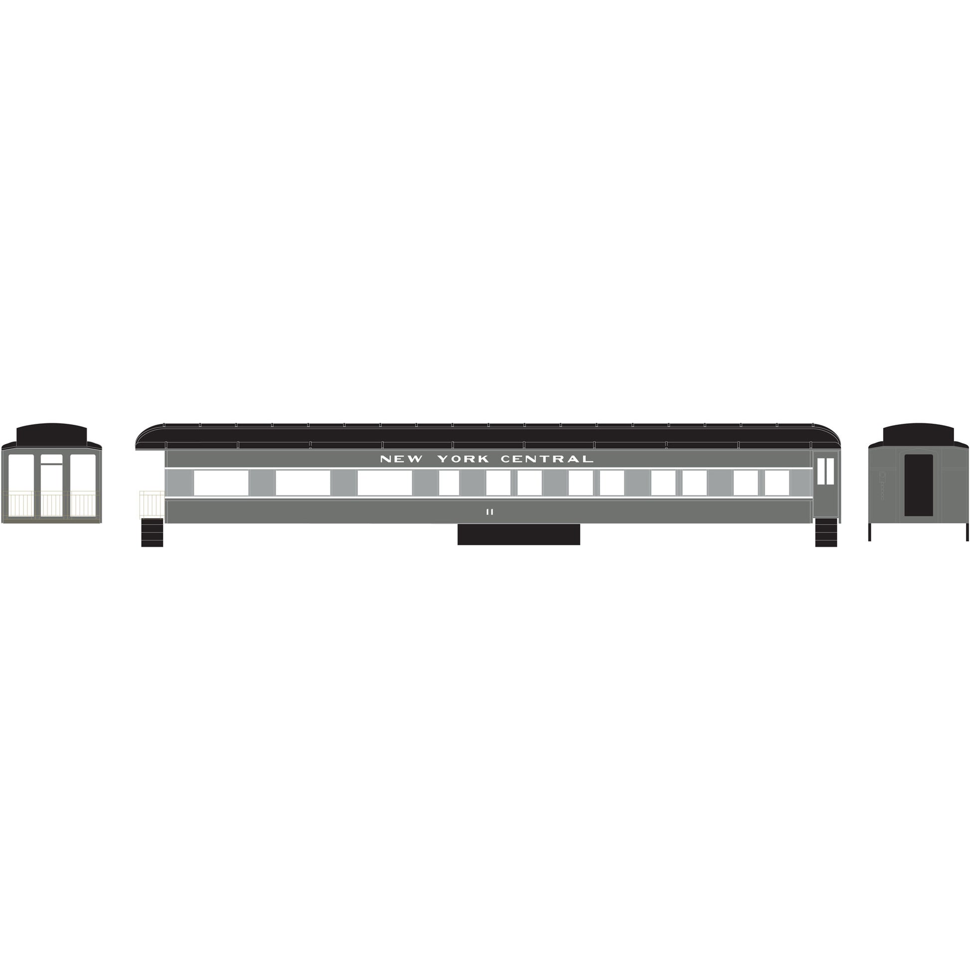 Athearn 79488 HO New York Centra Heavyweight Observation Ready to Run #11
